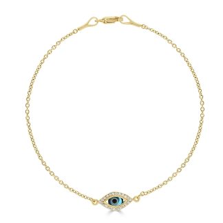 Evil Eye Bracelet with DiamondsEvil Eye Bracelet