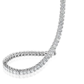 White Gold Tennis Bracelet with Princess DiamondDiamond Tennis Bracelet