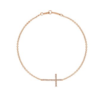 Gold Cross Diamond BraceletDiamond Cross Bracelet
