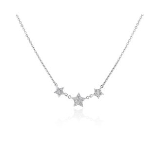 Cluster Diamond Stars NecklaceCluster Diamond Stars Necklace