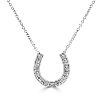 Horseshoe diamond pendantHorseshoe diamond pendant