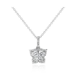 Diamond Cluster Butterfly PendantDiamond Cluster Butterfly Pendant