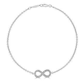Gold Bracelet with Infinity SymbolDiamond Infinity Bracelet