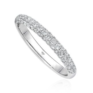 Pavè Diamond RingRound Diamond Ring