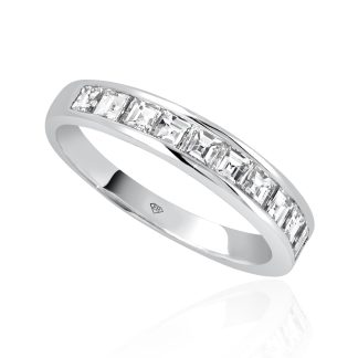 Carre Channel Wedding CutPrincess Diamond Ring