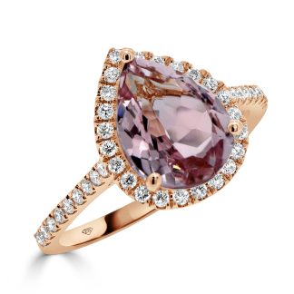 Pear Shaped Morganite RingMorganite Ring