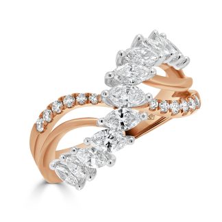 Infinity ring with Marquise DiamondsMarquise and Round Dress Ring