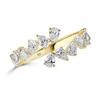Pear Diamonds ringPear Diamond Wedding Band