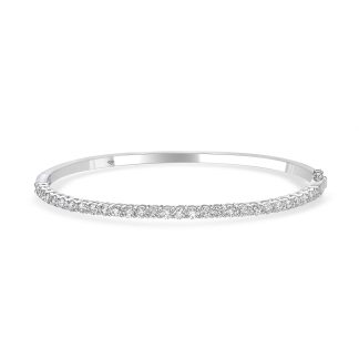 Cut Claws BangleRound Diamond Bangle in Gold