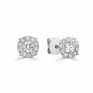Brilliant Cut Diamond Stud EarringsRound Diamond Stud Earrings
