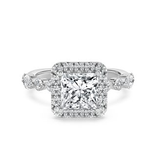 MARIANNA PRINCESSPrincess Diamond Engagement Ring with Halo