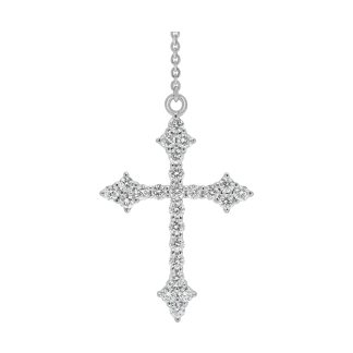Orthodox Diamond CrossDiamond Cross in White Gold