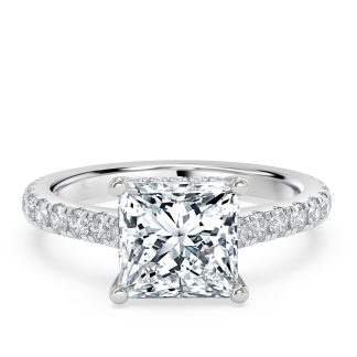 ROSANNA PRINCESSPrincess Diamond Engagement Ring with Halo