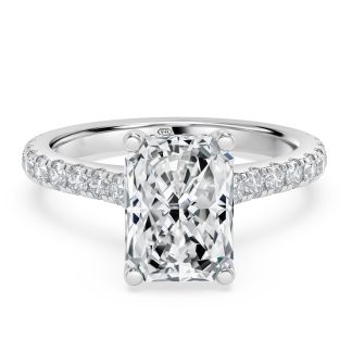 Rosanna RadiantRadient Diamond Engagement Ring with Halo