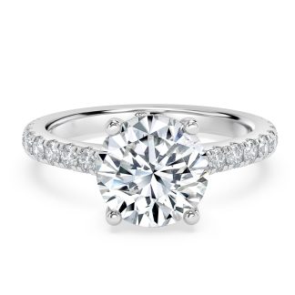 ROSANNA ROUNDRound Diamond Engagement Ring with Halo
