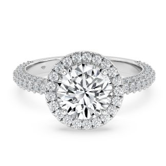 VERONICA ROUNDRound Diamond Engagement Ring with Halo