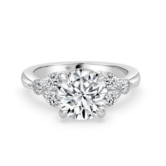 GRAZIELLA ROUNDRound Diamond Engagement Ring Trilogy