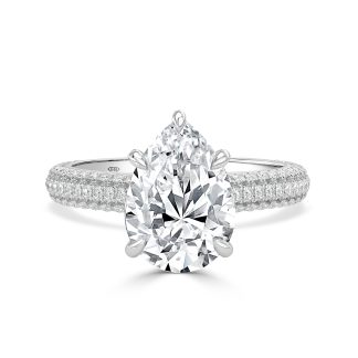 LUISA PEARPear Diamond Engagement Ring