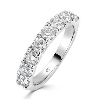 Round Cut Claws Wedding RingRound Diamond Wedding Band