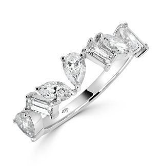 Alternate Pear Marquise And BaguettePear and Baguette Diamond Wedding Band