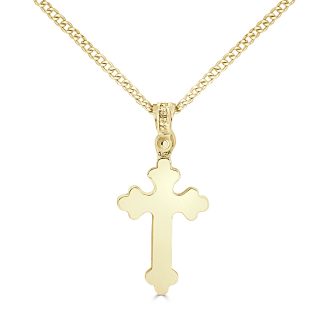 Plain Orthodox CrossYellow Gold Orthodox Cross Pendant