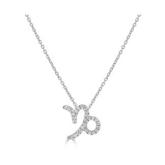Capricorn Diamond NecklaceZodic Sign Necklace