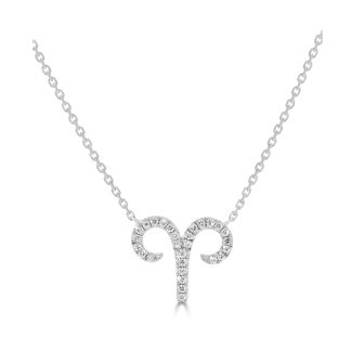 Aries Diamond NecklaceZodic Sign Necklace