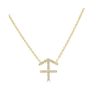 Sagittarius Diamond NecklaceZodic Sign Necklace