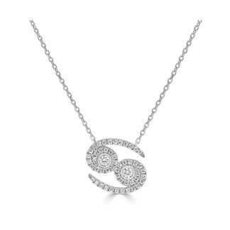 Cancer Diamond NecklaceZodic Sign Necklace