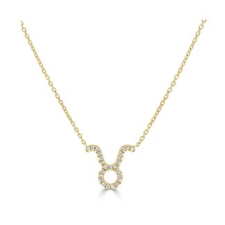 Taurus Diamond NecklaceZodic Sign Necklace