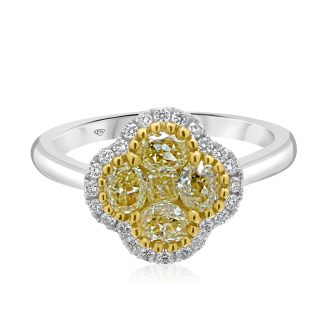 Clover Yellow Diamond RingClover Yellow Diamond Ring