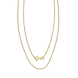 18Kt Tube Link Chain 2.9 GrYellow gold chain