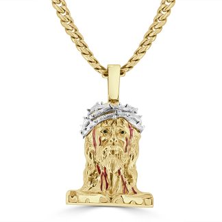 Large Jesus Face3D Jesus Face Pendant