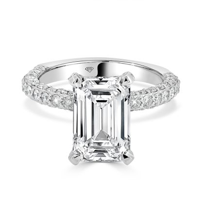 Emerald Cut Diamond 3.70 Ct