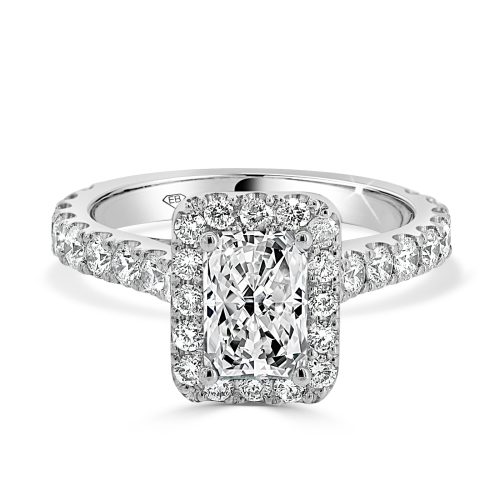 Radiant Cut Lab Diamond Halo