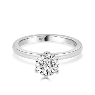 Classic Round Solitaire Donut 1.00 Ctengagement ring