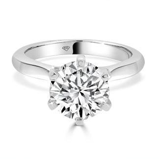 Round Cut Diamond Solitaire 3.00 CtRound Cut Diamond Solitaire 3.00 Ct
