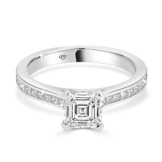 Asscher Cut Engagement Ring 1.20 CtEmerald cut diamond ring