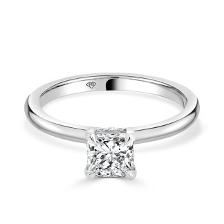 Square Radiant Cut Engagement Ring 1.00 CtPrincess Cut Solitaire Engagement Ring