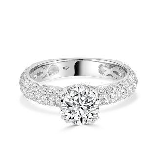 Engagement Ring Round Cut Diamonds 1.02 Ctround diamond engagement ring