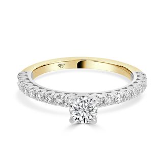 Round Brilliant Cut Diamond Engagement Ring 0.41CtRound brilliant cut diamond ring