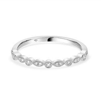 Diamond Band with Milgrain Detaildiamond wedding ring