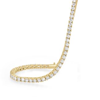 18ct Yellow Gold Diamond Tennis Bracelet 3.00 CtGold tennis bracelet featuring natural round diamonds in 18ct yellow gold.