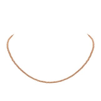 Diamond Cut Bids Rose Gold ChainElegant 18kt rose gold chain necklace from Ernesto Buono Fine Jewellery.