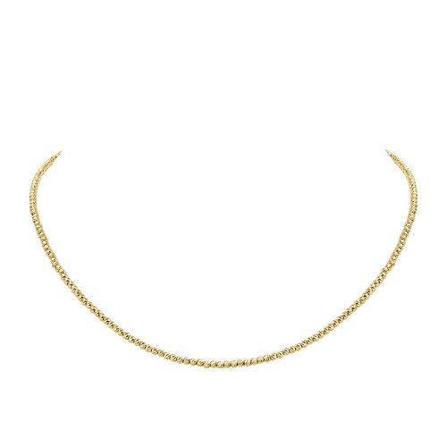 18kt Yellow Diamond Cut Gold Chain