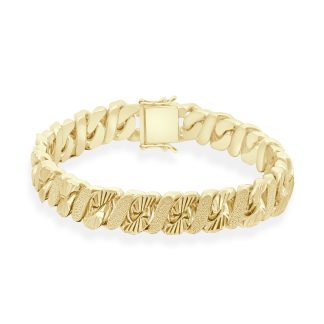 9ct Gold Chain Bracelet, Yellow Gold Bold Style That Commands AttentionYellow gold chain bracelet
