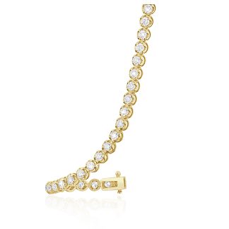 Yellow Gold Diamond Tennis BraceletElegant diamond tennis bracelet in yellow gold