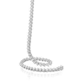 Round Diamond Tennis Bracelet 18ct White GoldLuxury white gold tennis bracelet with natural diamonds