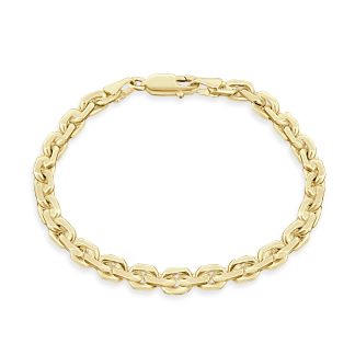 9ct Gold Chain Bracelet Yellow Gold Style, Everyday Strength9ct yellow gold bracelet