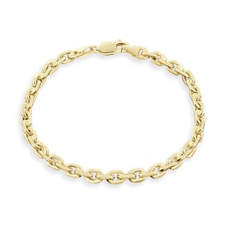 Chain Bracelet Men 9ct Yellow Gold Strength in Every LinkGold men’s link bracelet